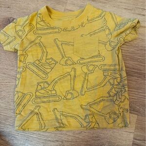 Carter's Yellow Construction Print Tee